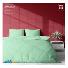 BEDSHEET SET 4FT 2PCS BED CLIP MICROTEX LIGHT GREEN