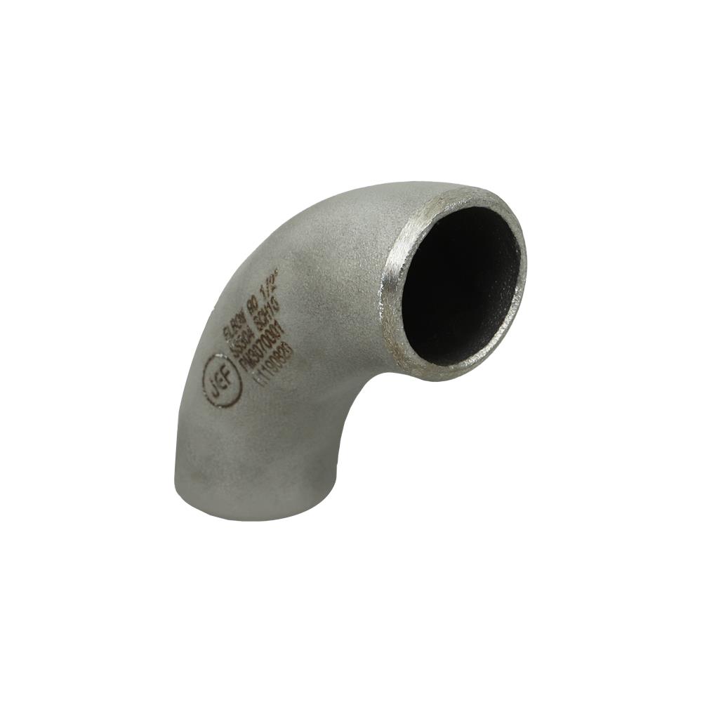 SUS 304 STAINLESS STEEL ELBOW PIPE FITTING 90-DEGREE CITY 1/2IN GREY