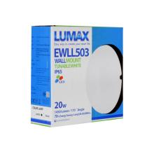 LED OUTDOOR WALL LIGHT LUMAX 65-A0444 20W DAYLIGHT/COOL WHITE/WARM WHITE BLACK