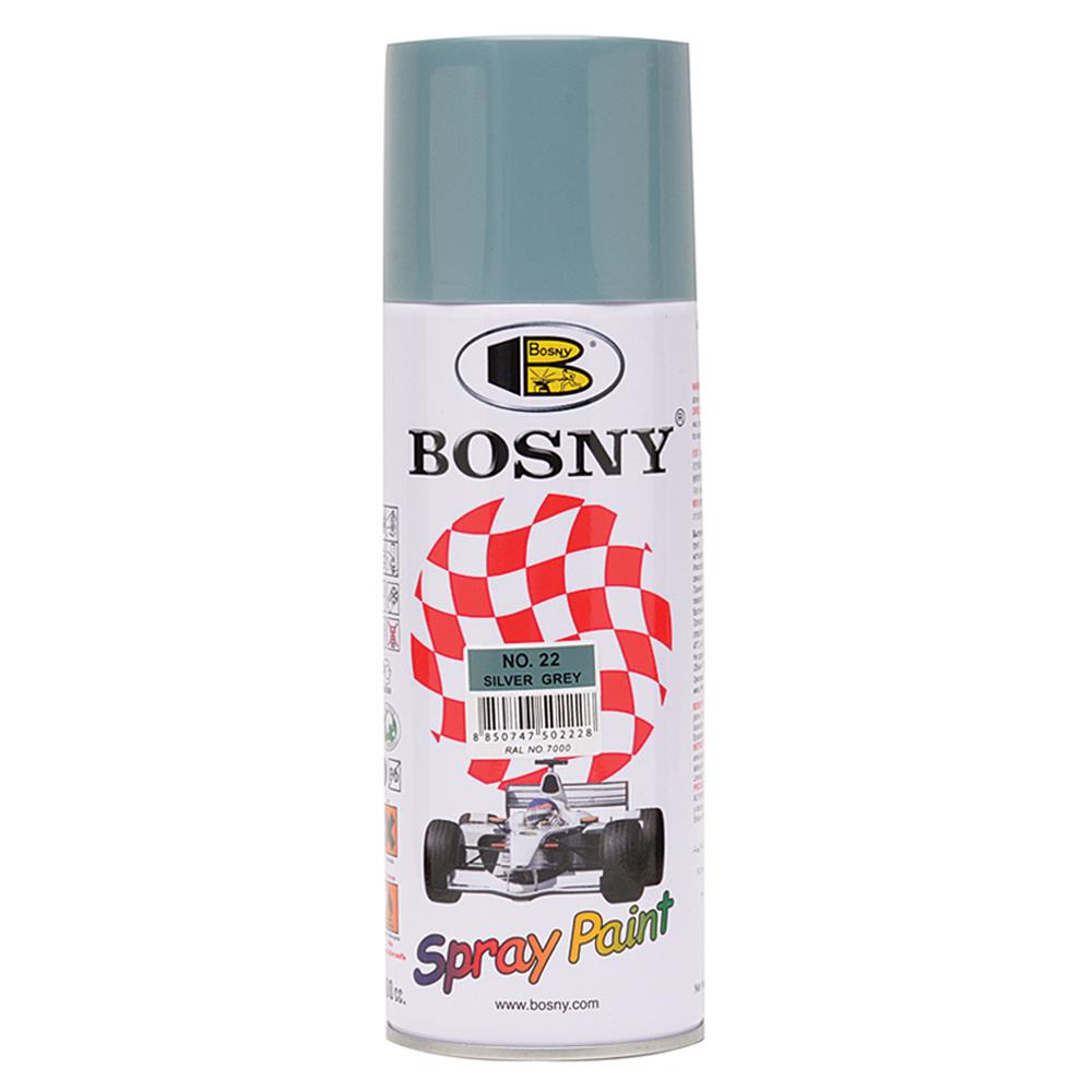 SPRAY PAINT BOSNY #22 SILVER GRAY 400CC