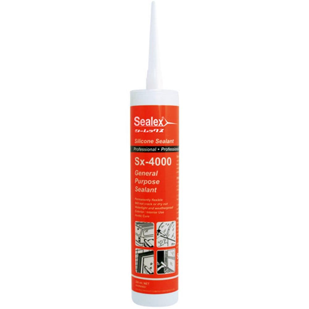 ACETIC SILICONE SEALANT SEALEX SX-4000 280ML CLEAR