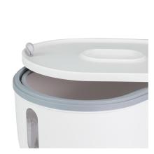 PLASTIC RICE STORAGE CONTAINER WITH CUP   5KG WHITE