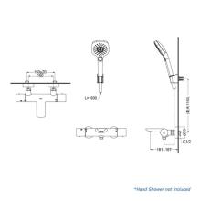 SHOWER MIXER TOTO TBV01402TR CHROME