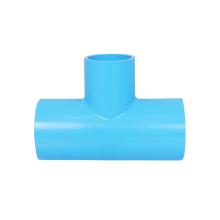 PVC REDUCING TEE PIPE FITTING SCG 2 1/2X2IN BLUE