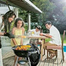 CHARCOAL BBQ GRILL WEBER COMPACT 47CM BLACK