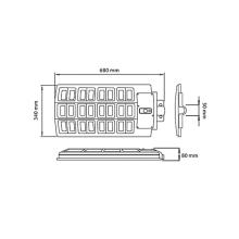 SOLAR STREET LIGHT LUMAX 74-00018 500W DAYLIGHT BLACK