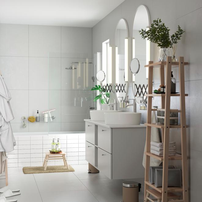 OPPEJEN Corner shower, 86x86x202 cm - IKEA