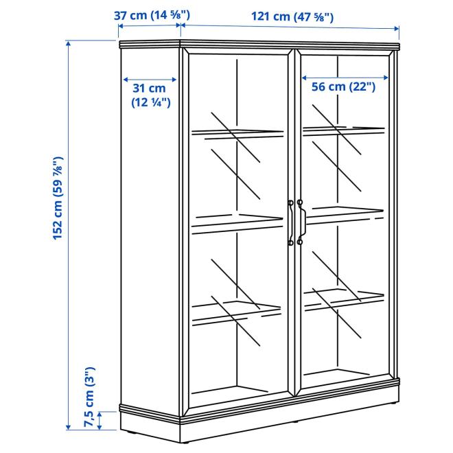 Lanesund Ikea Display Cabinets Komnit Furniture 2219